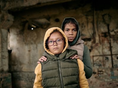 Children Left Alone After Hostilities